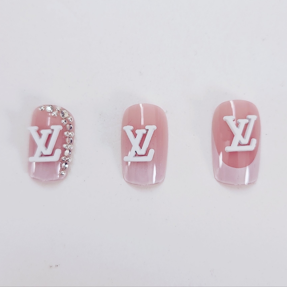Luxury Nail Charms White